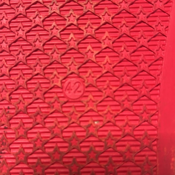 Versace Greca Print Red Slides Flip Flops Size 42 - Picture 9 of 9